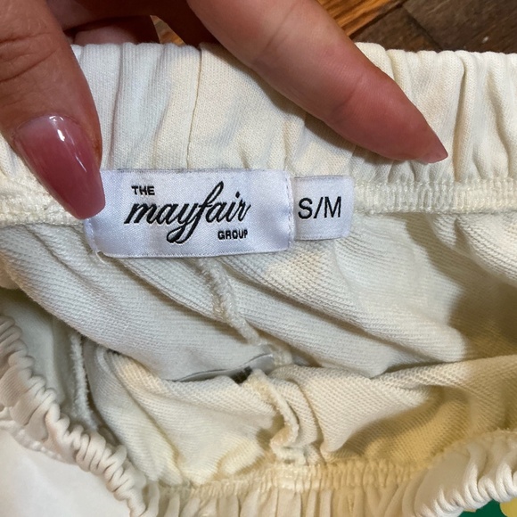 “The Universe Has Your Back” Graphic Sweatpants Cream S/M Affirmation Loungewear - Picture 6 of 8